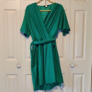 Venus faux-wrap dress